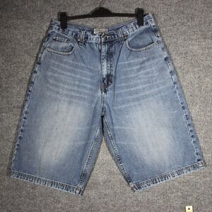 Route 66 Shorts Mens 34 Light Wash Denim‎ Casual Y2K Pockets Embroidered
